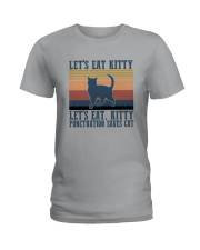 LET'S EAT KITTY Ladies T-Shirt tile