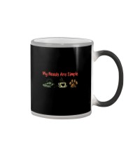 MY NEEDS ARE SIMPLE MOUNTAIN COFFEE DOG Color Changing Mug thumbnail