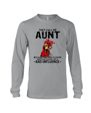 THEY CALL ME AUNT BAD INFLUENCE Long Sleeve Tee thumbnail