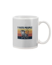 I HATE PEOPLE CAT Mug tile
