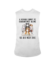 CANNOT BE QUARANTINED ALONE ALSO NEEDS DOGS Sleeveless Tee thumbnail