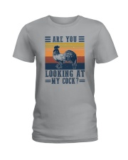 ARE YOU LOOKING AT MY COCK Ladies T-Shirt tile