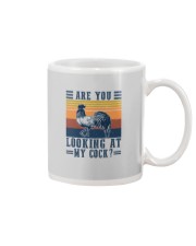ARE YOU LOOKING AT MY COCK Mug tile
