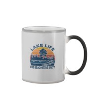 LAKE LIFE CUZ BEACHES BE SALTY Color Changing Mug tile