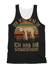 DER WILLE WAR DA ICH HAB IHN WEGGESCHICKT All-over Unisex Tank thumbnail