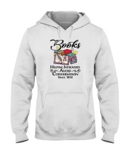 BOOKS HELPING INTROVERTS AVOID CONVERSATION Hooded Sweatshirt tile