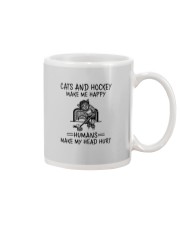 CATS AND HOCKEY MAKE ME HAPPY Mug thumbnail