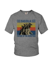 FUNNY VINTAGE DADZILLA FATHER OF THE MONSTERS Youth T-Shirt thumbnail