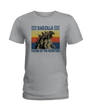 FUNNY VINTAGE DADZILLA FATHER OF THE MONSTERS Ladies T-Shirt thumbnail
