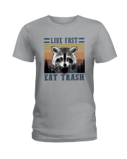 LIVE FAST EAT TRASHz Ladies T-Shirt thumbnail