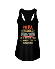 PAPA KNOWS EVERYTHING Ladies Flowy Tank thumbnail