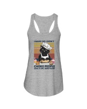 I BAKE SO I DON'T CHOKE PEOPLE VINTAGE Ladies Flowy Tank tile