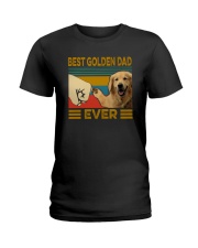 BEST GOLDEN RETRIEVER DAD EVER Ladies T-Shirt thumbnail