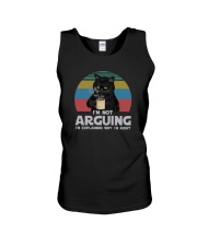 I'M NOT ARGUING COFFEE VINTAGE CAT Unisex Tank tile