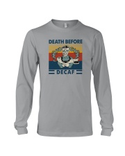 DEATH BEFORE DECAF VINTAGE Long Sleeve Tee tile