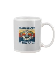 DEATH BEFORE DECAF VINTAGE Mug tile