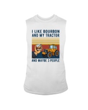 I LIKE BOURBON AND MY TRACTOR AND MAYBE 3 PEOPLE Sleeveless Tee tile