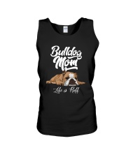 BULLDOG MOM LIFE IS RUFF Unisex Tank thumbnail