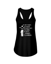 IF I HIT IT STRAIGHT IT'S A MIRACLE GOLF Ladies Flowy Tank tile