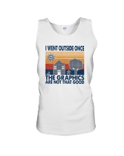 THE GRAPHICS ARE NOT THAT GOOD Unisex Tank tile