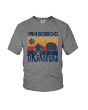 THE GRAPHICS ARE NOT THAT GOOD Youth T-Shirt tile