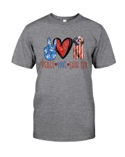 PEACE LOVE SHIH TZU Classic T-Shirt front