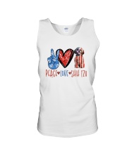 PEACE LOVE SHIH TZU Unisex Tank tile