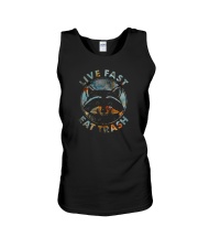 LIVE FAST EAT TRASH Unisex Tank tile