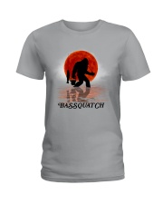 BASSQUATCH FISHING BIGFOOT Ladies T-Shirt thumbnail