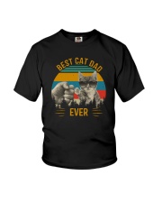 BEST CAT DAD EVER VINTAGE Youth T-Shirt thumbnail
