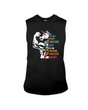 BEHIND EVERY UNICORN AMAZING UNICORN DADDY Sleeveless Tee tile