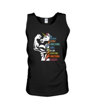 BEHIND EVERY UNICORN AMAZING UNICORN DADDY Unisex Tank tile