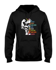 BEHIND EVERY UNICORN AMAZING UNICORN DADDY Hooded Sweatshirt tile
