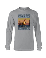 PEOPLE SHOULD SERIOUSLY STOP EXPECTING NORMAL Long Sleeve Tee tile