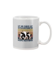 LET ME CHECK GIVE A SHITOMETER CATTLE Mug tile