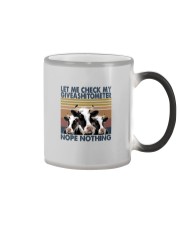 LET ME CHECK GIVE A SHITOMETER CATTLE Color Changing Mug tile
