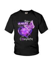 BEING A GRANDMA MAKES MY LIFE COMPLETE Youth T-Shirt thumbnail
