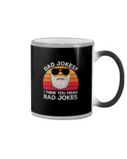 DAD JOKES I THINK YU MEAN RAD JOKES Color Changing Mug thumbnail