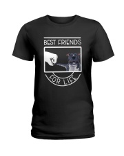 BEST FRIENDS FOR LIFE PITBULL Ladies T-Shirt thumbnail