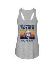 IF YOU AIN'T FIRST YOU'RE LAST Ladies Flowy Tank tile
