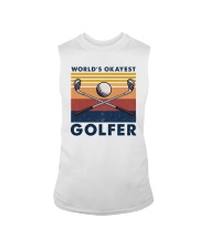 WORLD'S OKAYEST GOLFER VINTAGE Sleeveless Tee thumbnail