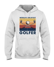 WORLD'S OKAYEST GOLFER VINTAGE Hooded Sweatshirt thumbnail