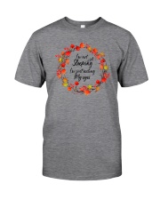 I'M NOT SLEEPING JUST RESTING MY EYES Classic T-Shirt front