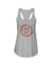 I'M NOT SLEEPING JUST RESTING MY EYES Ladies Flowy Tank tile