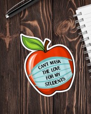CAN'T MASK THE LOVE FOR MY STUDENTS Sticker - Single (Vertical) aos-sticker-single-vertical-lifestyle-front-05