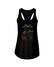 THINGS I DO IN MY SPARE TIME FISHING Ladies Flowy Tank tile