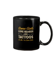 SOME GIRLS LOVE BEARDS AND TATTOOS Mug tile