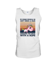 SOME PEOPLE JUST NEED A HUG UNICORN Unisex Tank tile