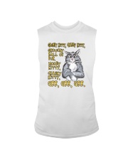 GRUMPY KITTY CRABBY KITTY GROUCHY BALL OF FUR Sleeveless Tee tile