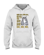 GRUMPY KITTY CRABBY KITTY GROUCHY BALL OF FUR Hooded Sweatshirt tile